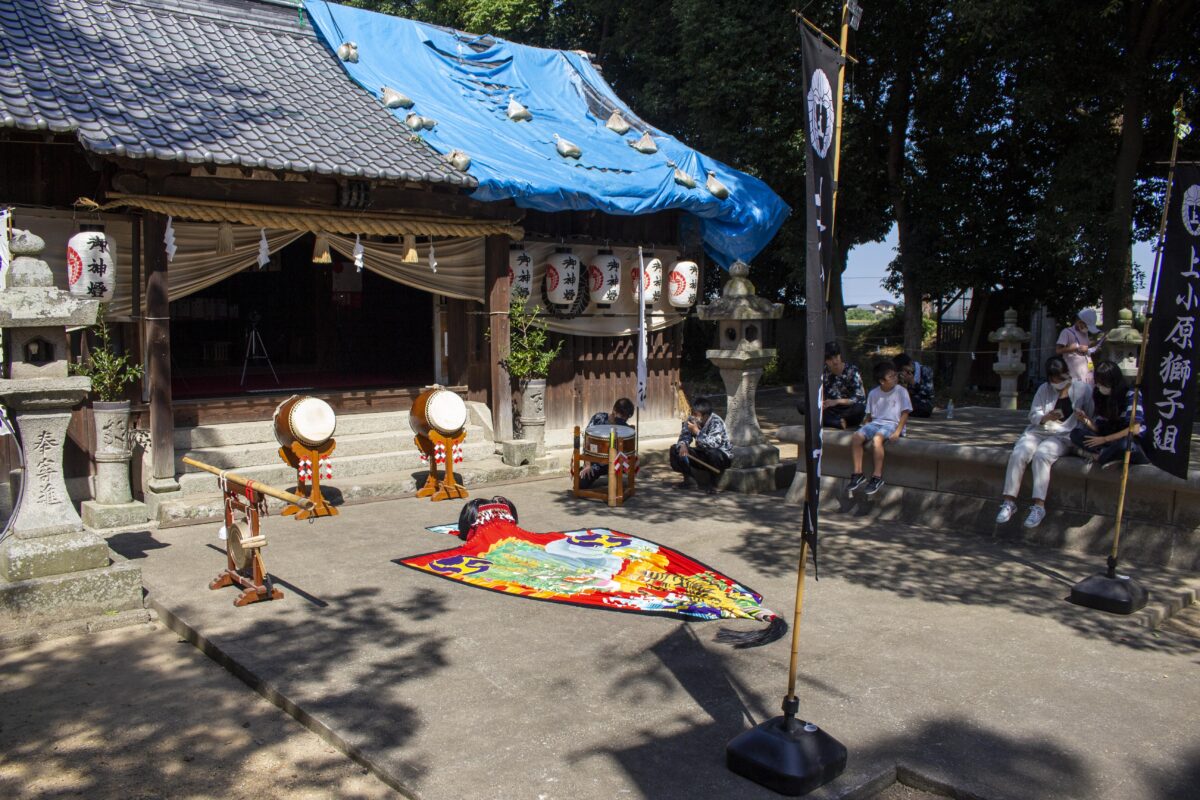 2022年 多度津町山階・春日神社 自主奉納 記念 上小原獅子組