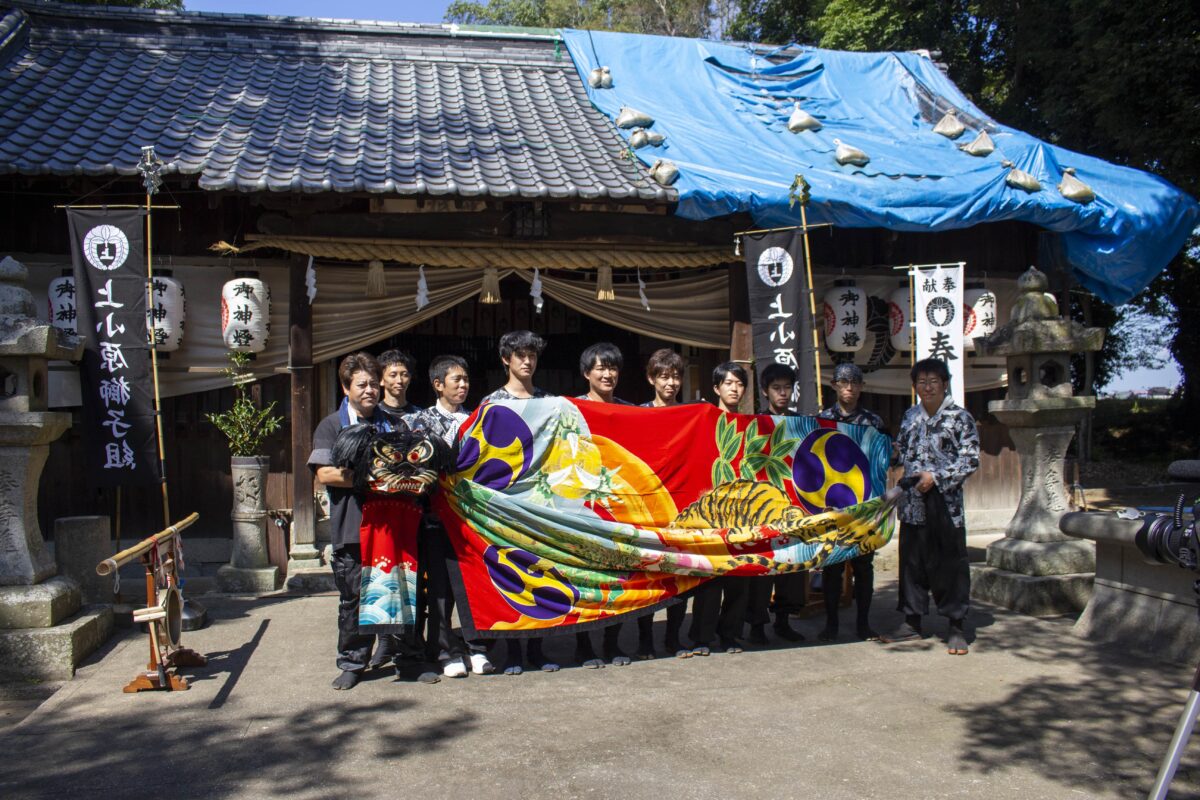 2022年 多度津町山階・春日神社 自主奉納 記念 上小原獅子組