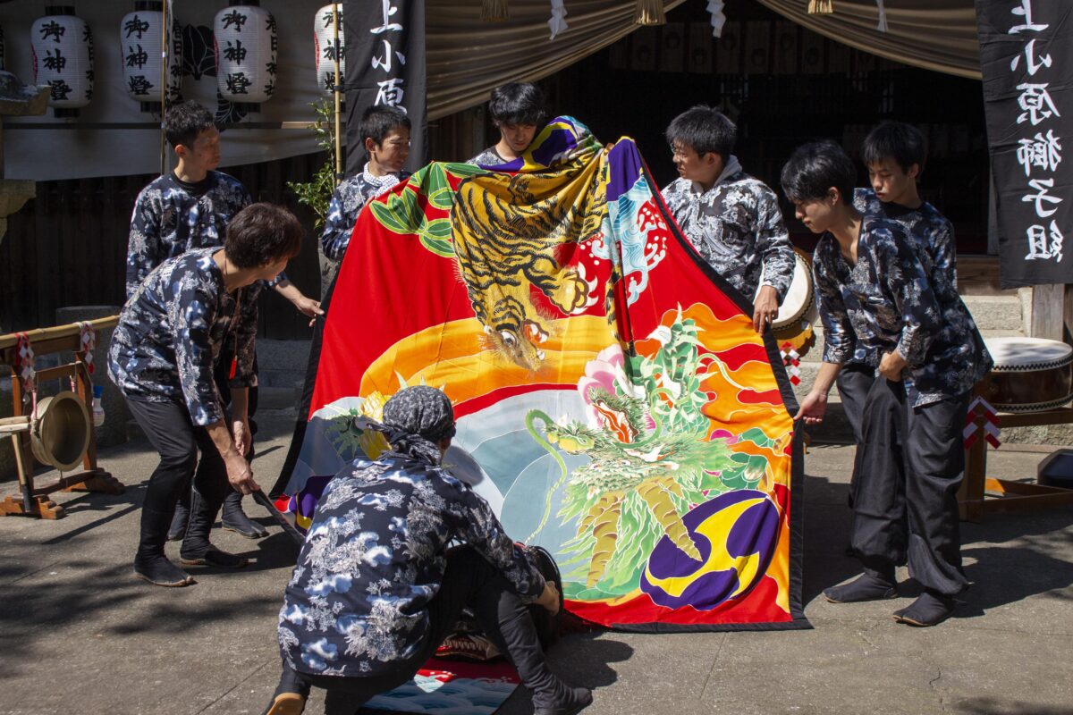 2022年 多度津町山階・春日神社 自主奉納 記念 上小原獅子組