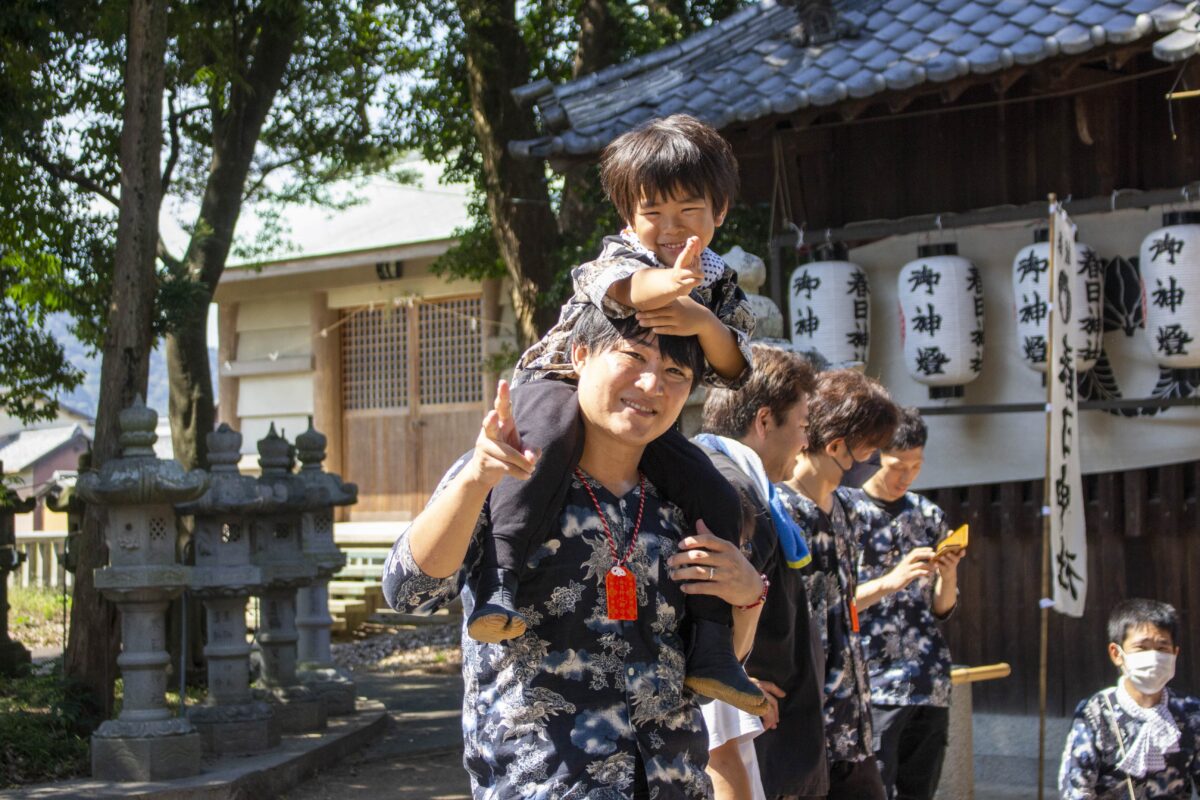 2022年 多度津町山階・春日神社 自主奉納 記念 上小原獅子組