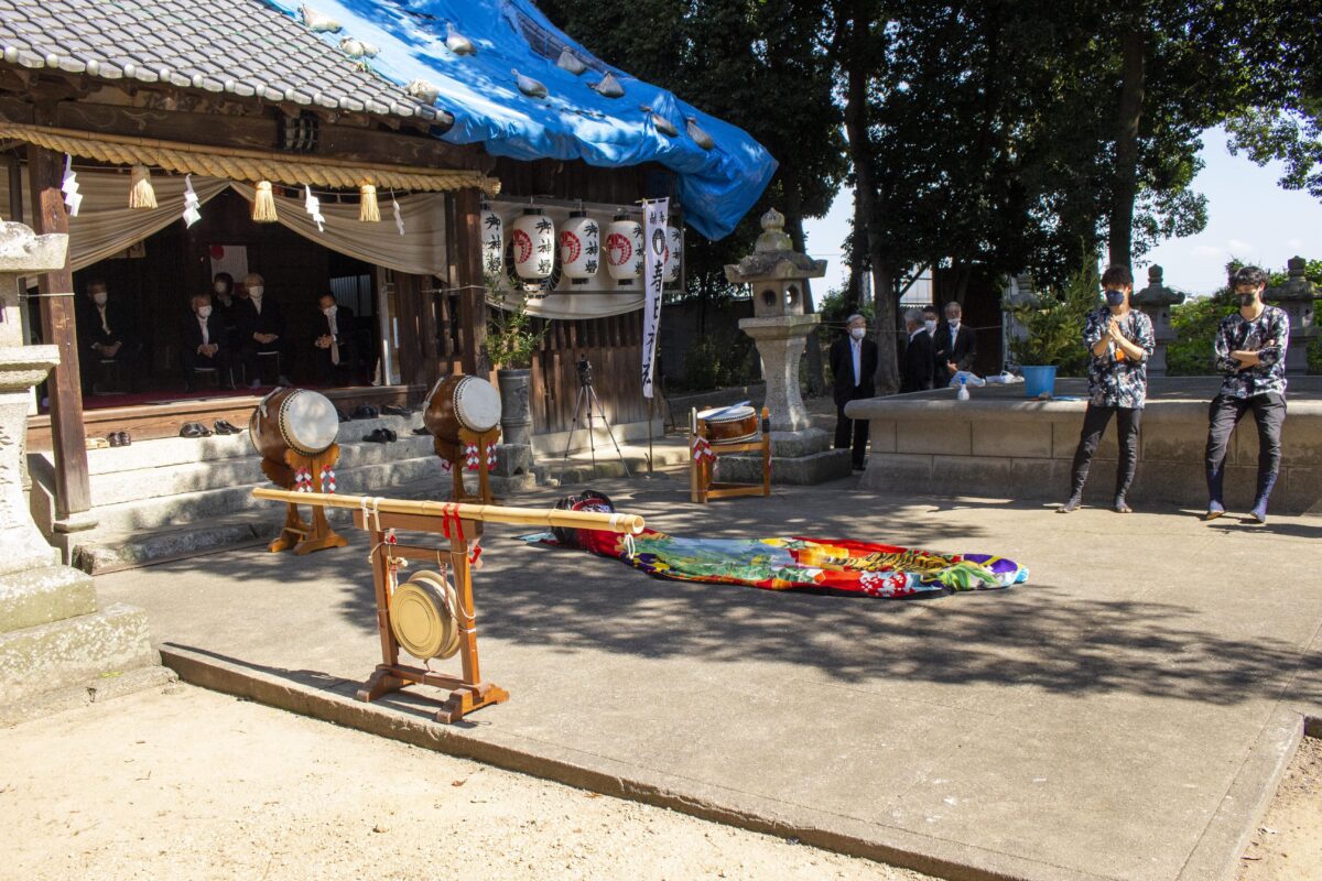 2022年 多度津町山階・春日神社 自主奉納 記念 上小原獅子組