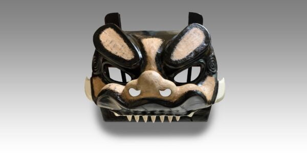 上小原獅子組 製作中の讃岐獅子頭 2022年9月22日撮影