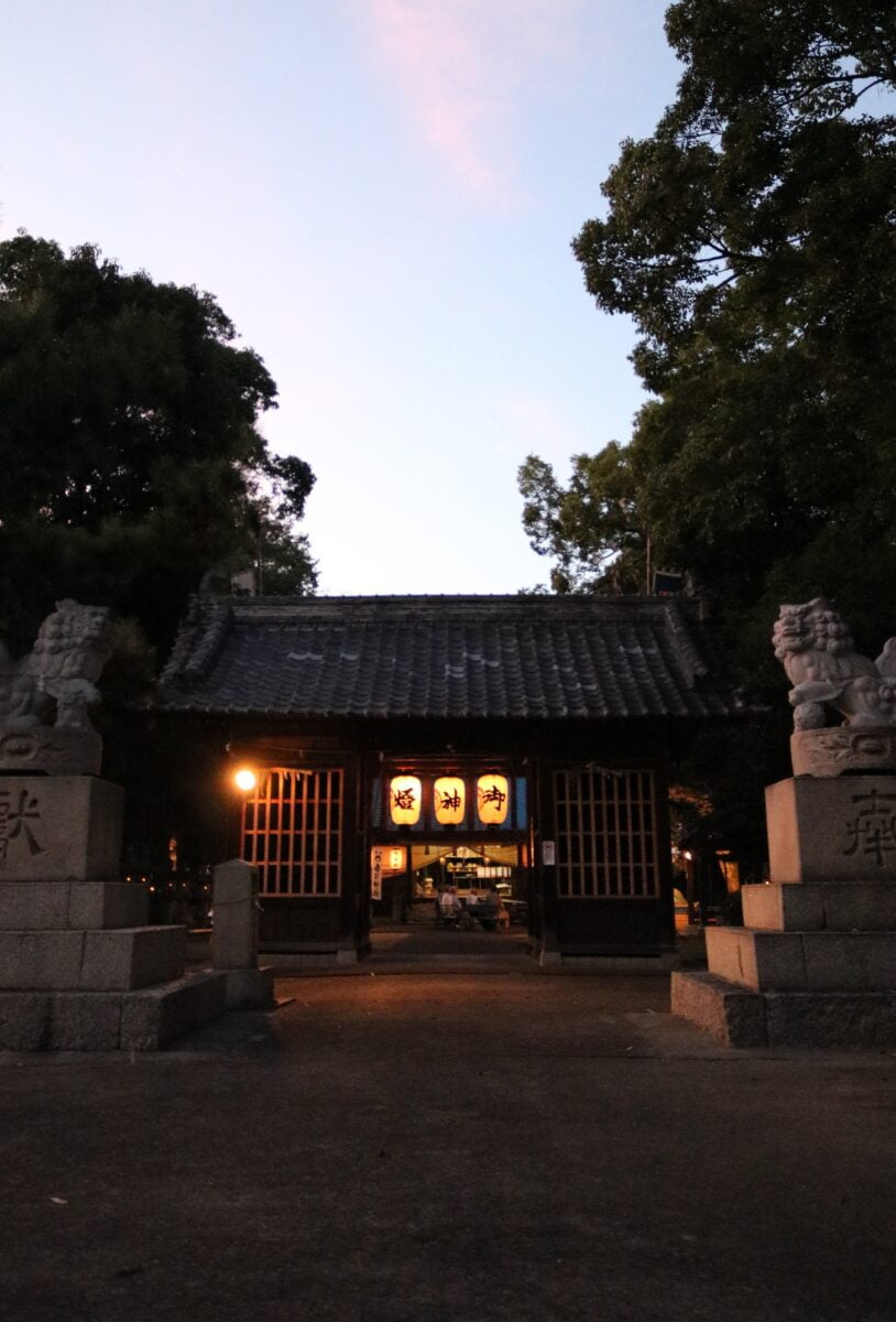 2022年 多度津町山階・春日神社 秋季例大祭 宵祭り 随神門