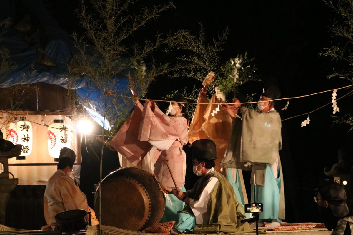 2022年 多度津町山階・春日神社 秋季例大祭 お神楽奉納
