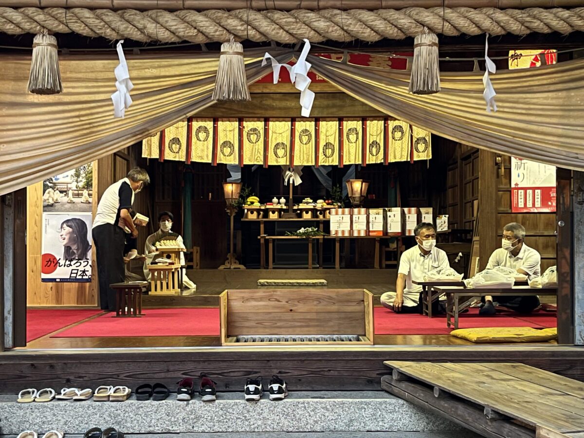 2022年 多度津町山階・春日神社 秋季例大祭 宵祭り 拝殿