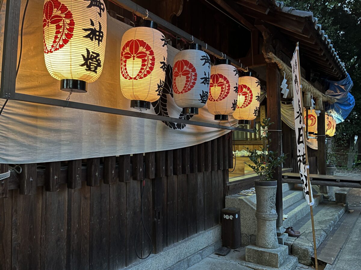 2022年 多度津町山階・春日神社 秋季例大祭 宵祭り 拝殿