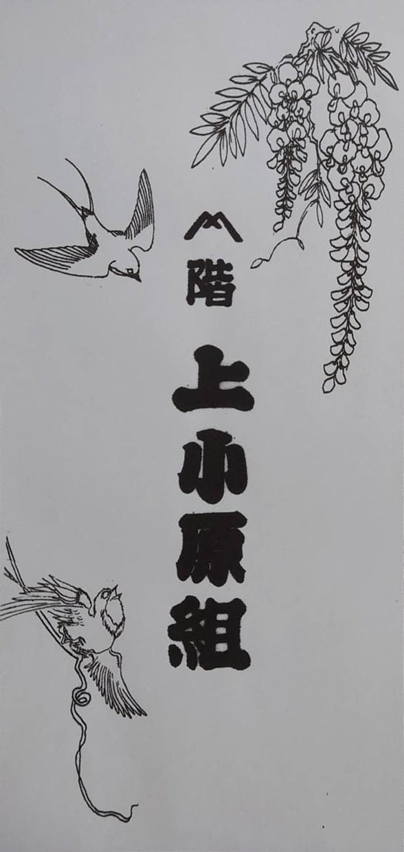 上小原獅子組 獅子の前掛け 下絵 案2