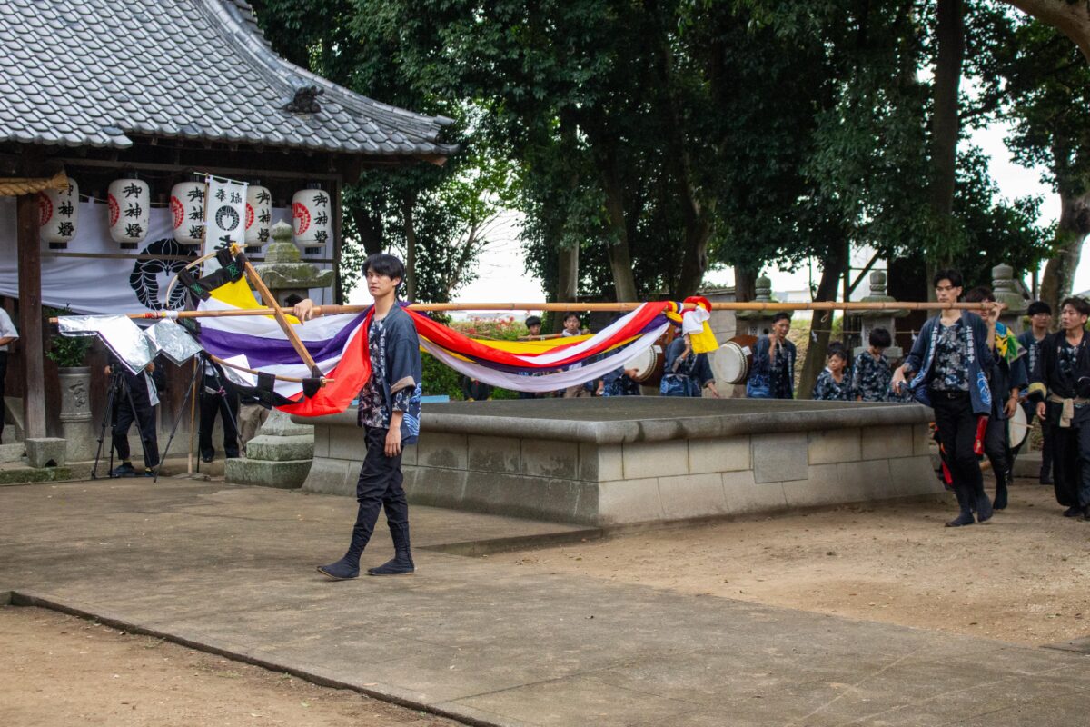 2023年 多度津町山階 秋季例大祭 参拝 上小原獅子組