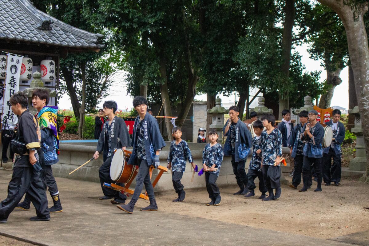2023年 多度津町山階 秋季例大祭 参拝 上小原獅子組