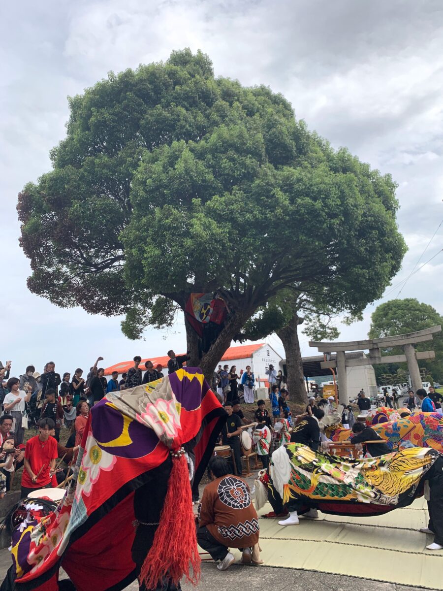 2023年 多度津町山階・春日神社 秋季例大祭 傘揃え 舞くらべ