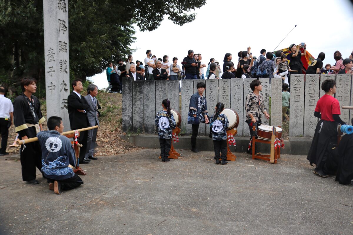 2023年 多度津町山階・春日神社 秋季例大祭 傘揃え 上小原獅子組