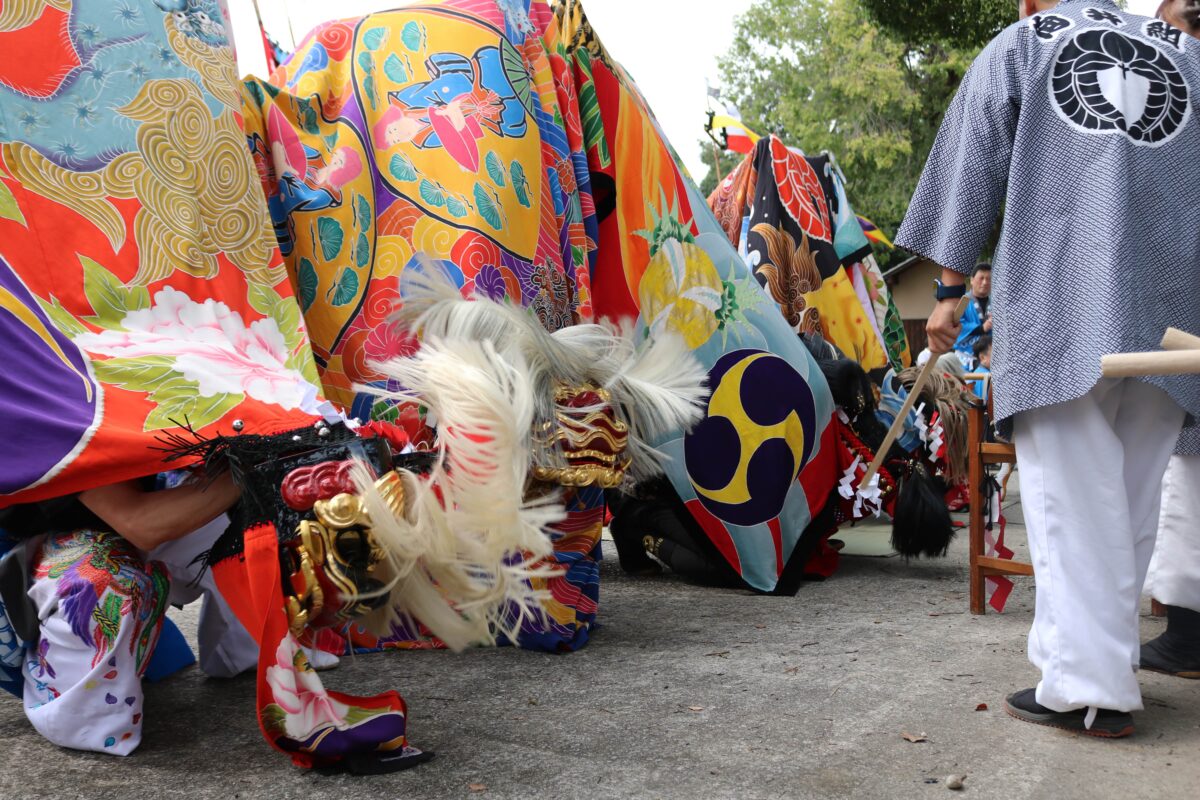 2023年 多度津町山階・春日神社 秋季例大祭 傘揃え 舞くらべ