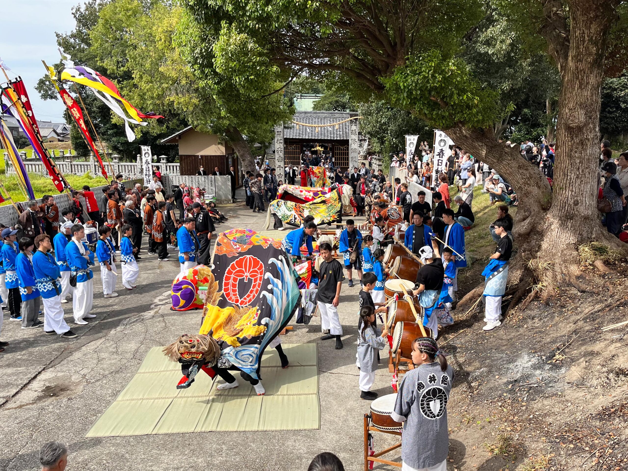 2023年 多度津町山階・春日神社 秋季例大祭 傘揃え 舞くらべ