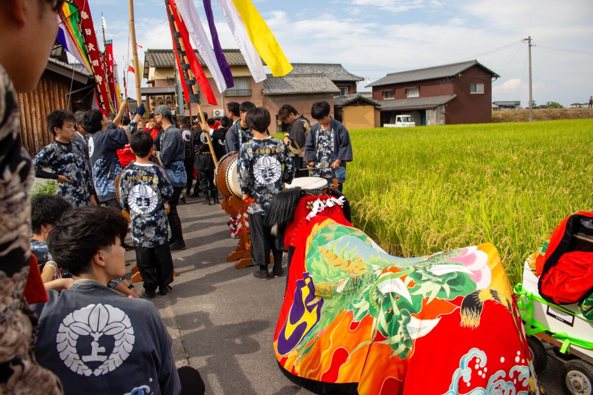 2023年 多度津町山階・春日神社 秋季例大祭 神輿休 上小原獅子組