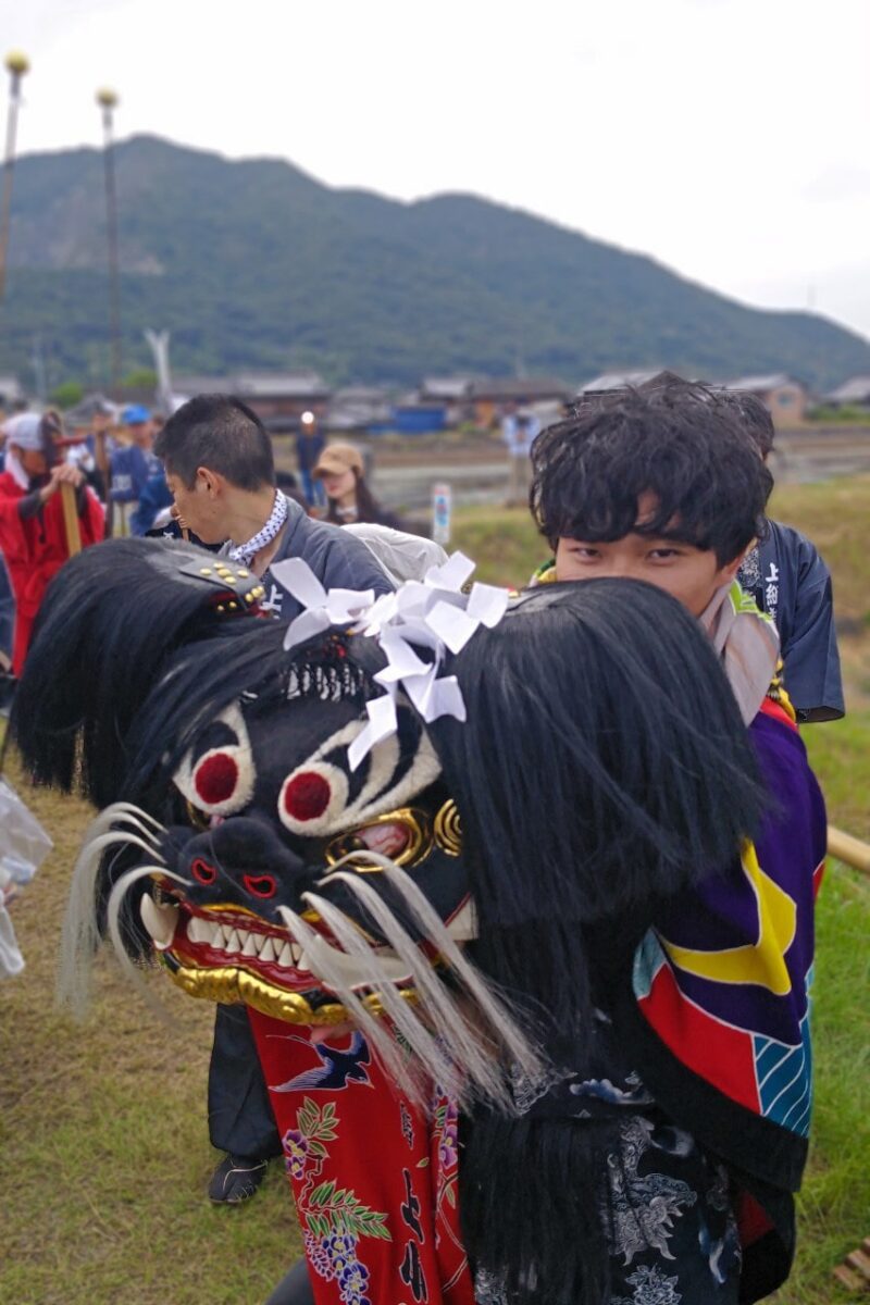 2023年 多度津町山階・藤波池 秋季例大祭 池まわり 上小原獅子組