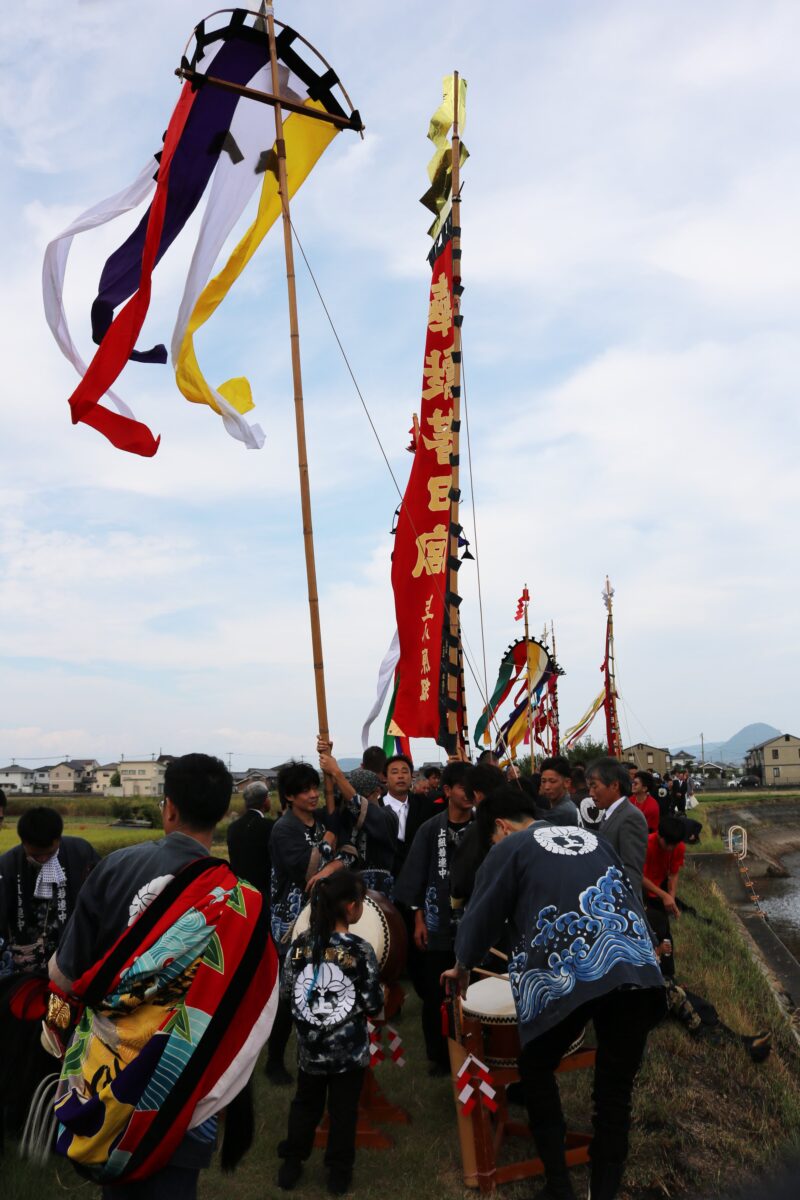 2023年 多度津町山階・藤波池 秋季例大祭 池まわり 上小原獅子組