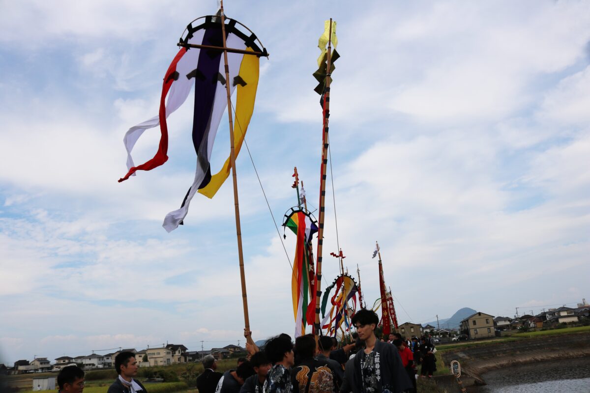 2023年 多度津町山階・藤波池 秋季例大祭 池まわり 上小原獅子組