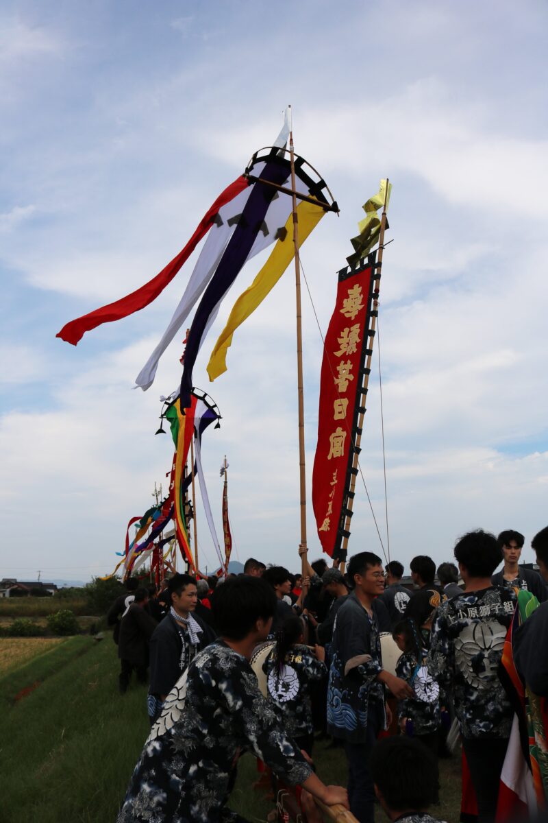 2023年 多度津町山階・藤波池 秋季例大祭 池まわり 上小原獅子組