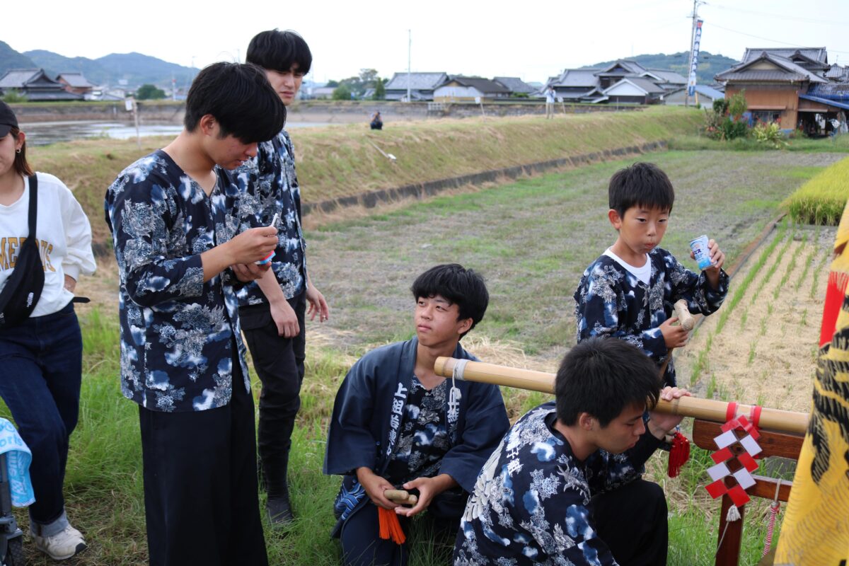 2023年 多度津町山階・藤波池 秋季例大祭 池まわり 上小原獅子組