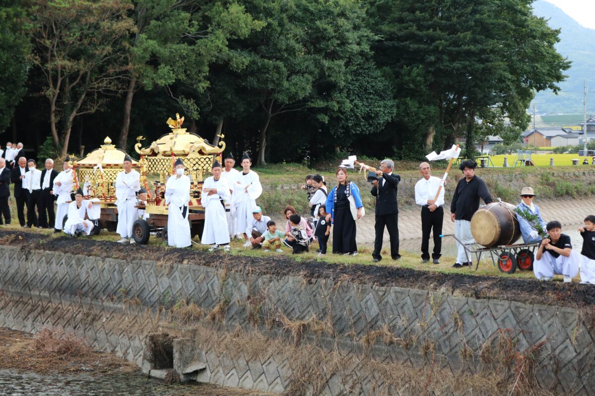2023年 多度津町山階・藤波池 秋季例大祭 池まわり