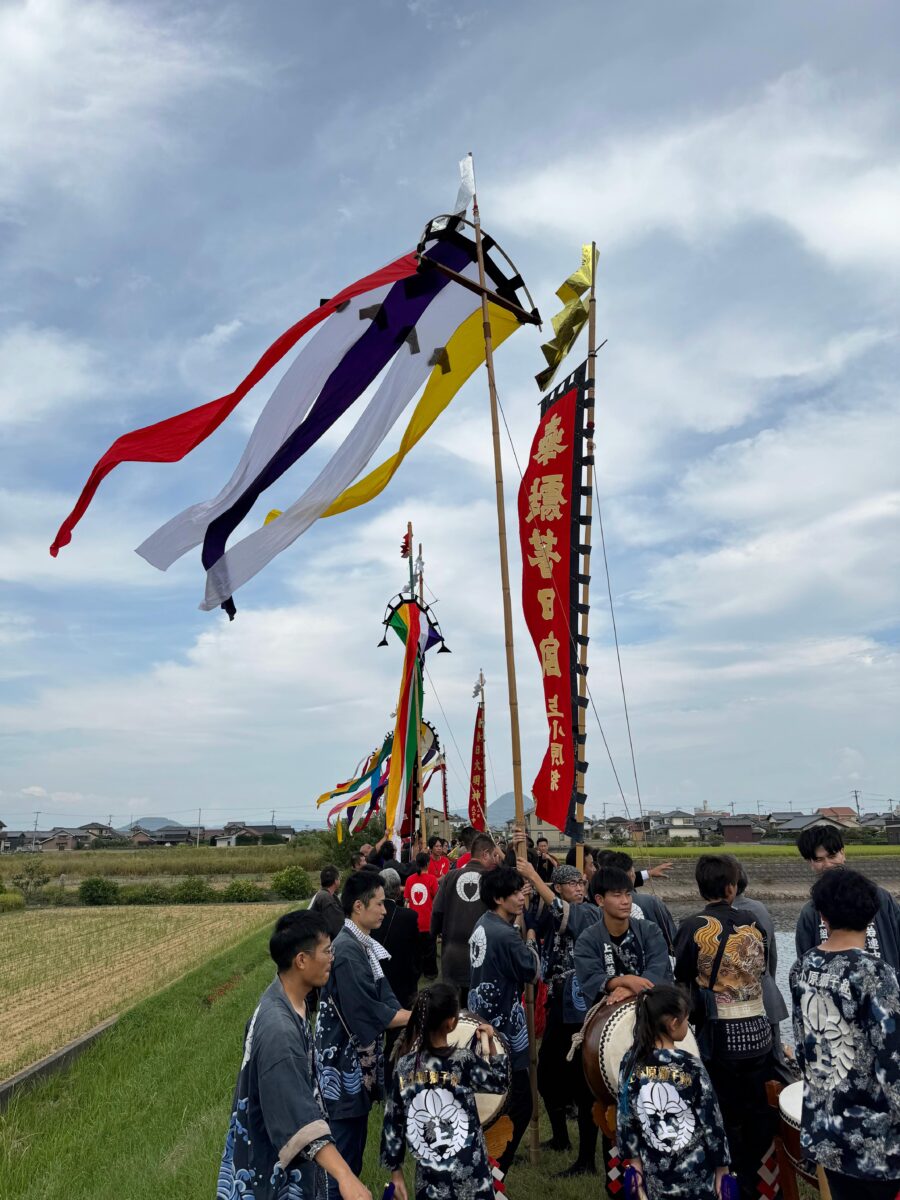2023年 多度津町山階・藤波池 秋季例大祭 池まわり 上小原獅子組