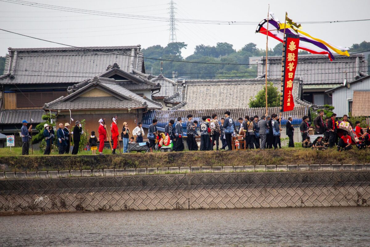 2023年 多度津町山階・藤波池 秋季例大祭 池まわり 上小原獅子組