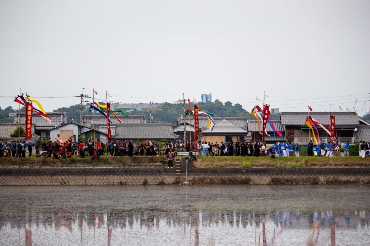 2023年 多度津町山階・藤波池 秋季例大祭 池まわり