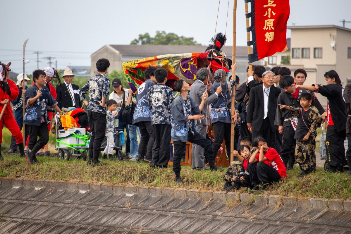 2023年 多度津町山階・藤波池 秋季例大祭 池まわり 上小原獅子組