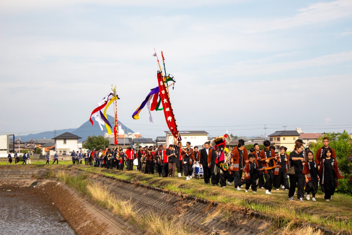 2023年 多度津町山階・藤波池 秋季例大祭 池まわり