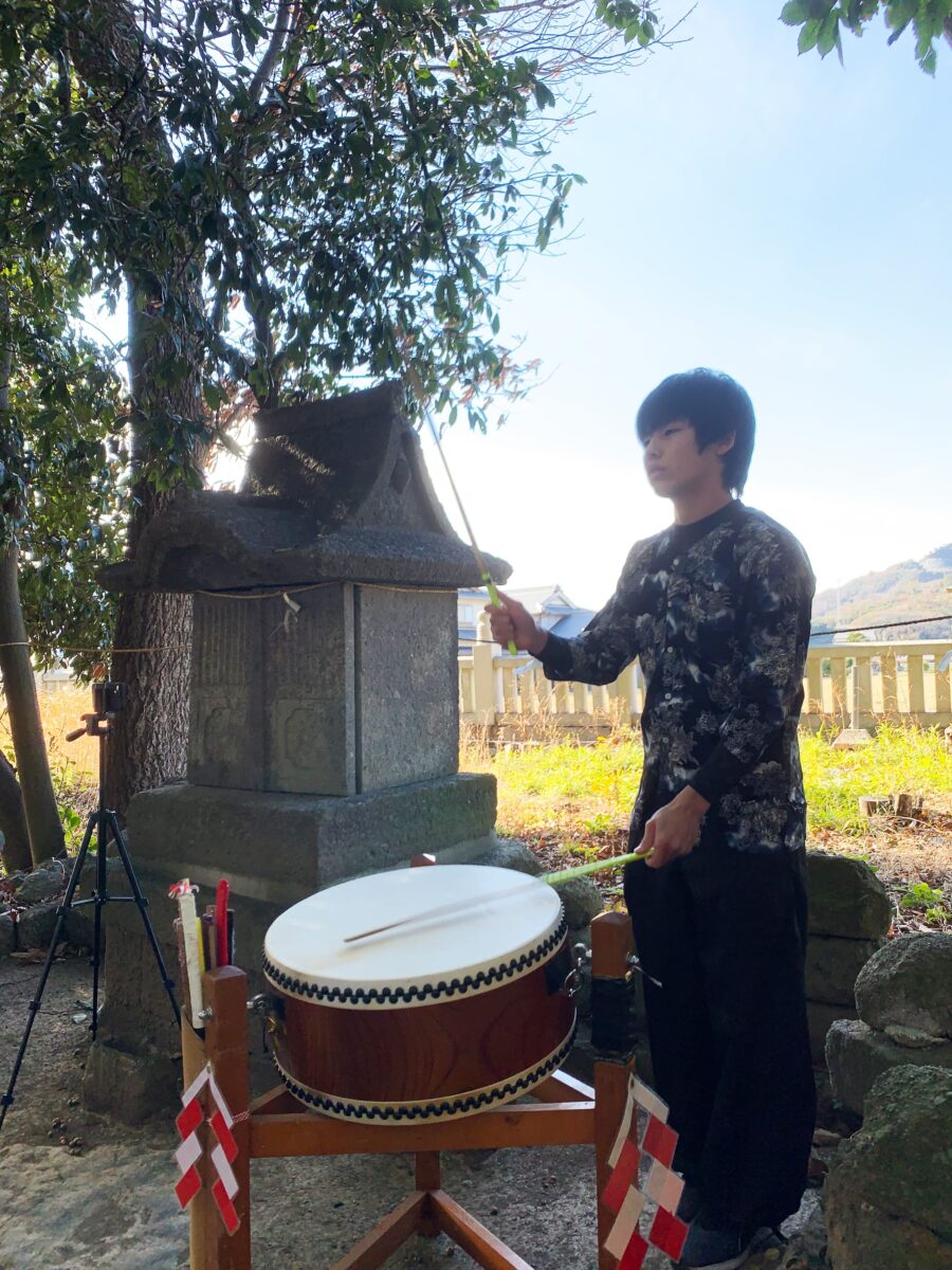 2023年 多度津町山階・春日神社 お披露目演舞 龍王宮 上小原獅子組