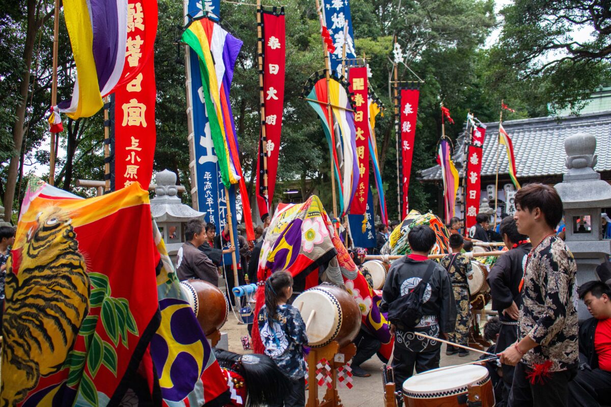 2023年 多度津町山階・春日神社 秋季例大祭 舞い込み 上小原獅子組