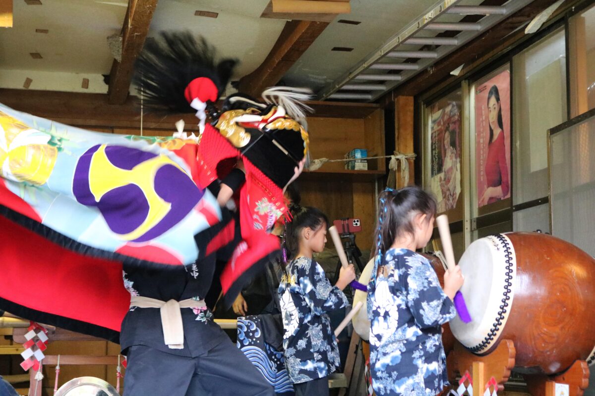 2023年 多度津町山階・春日神社 秋季例大祭 当屋 上小原獅子組