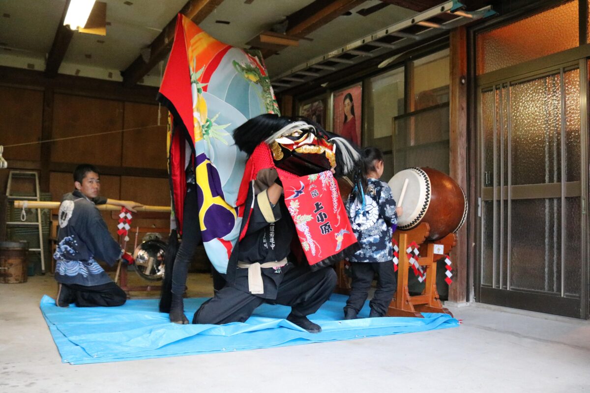 2023年 多度津町山階・春日神社 秋季例大祭 当屋 上小原獅子組