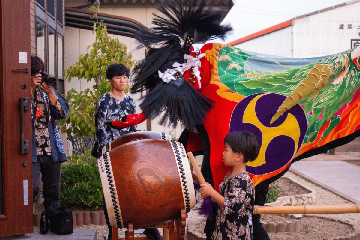 2023年 多度津町山階 秋祭り 道具仕舞い 上小原獅子組