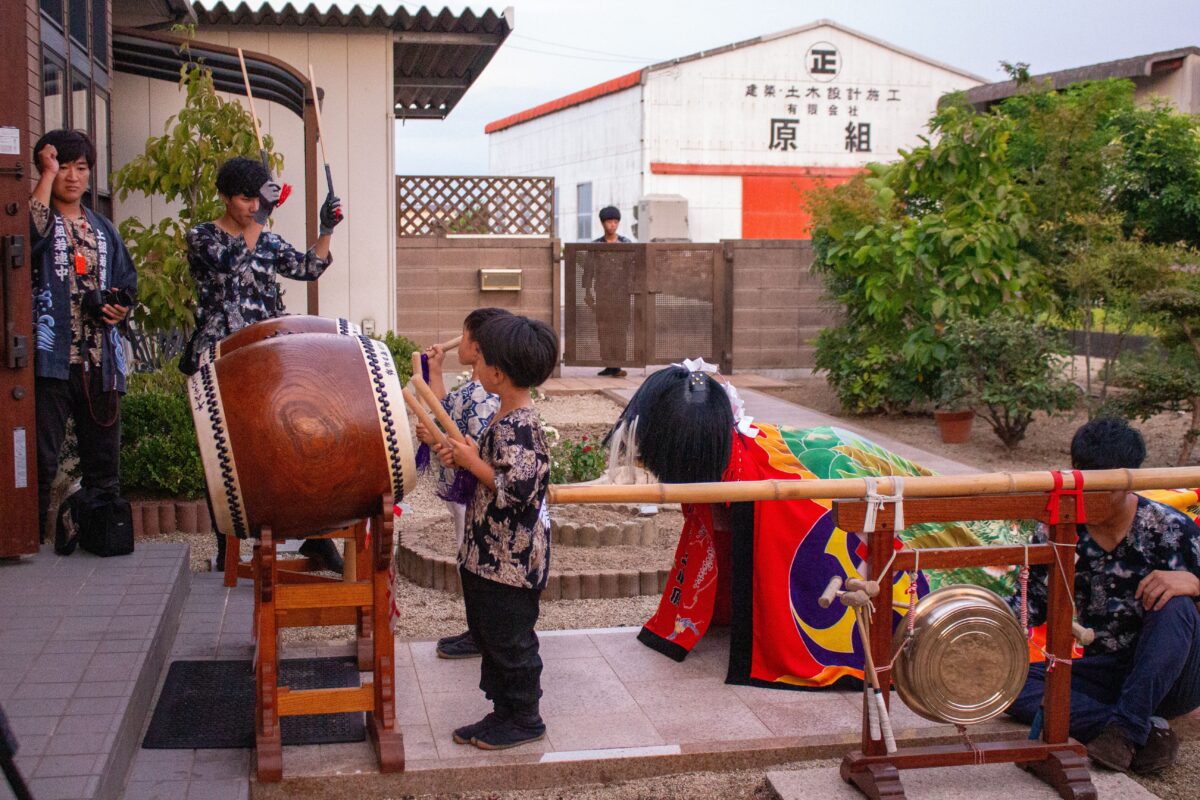 2023年 多度津町山階 秋祭り 道具仕舞い 上小原獅子組