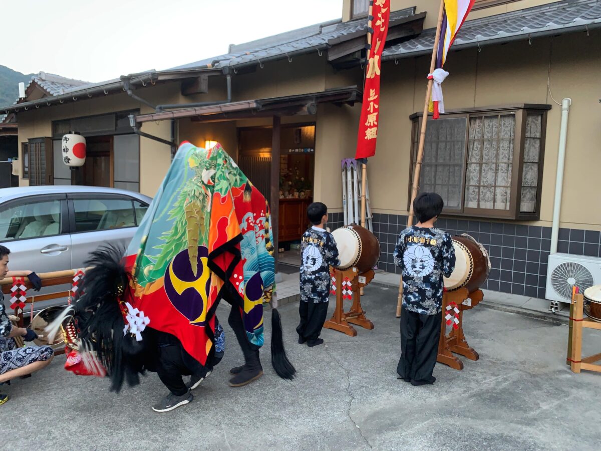 2023年 多度津町山階 秋祭り 村遣い 上小原獅子組