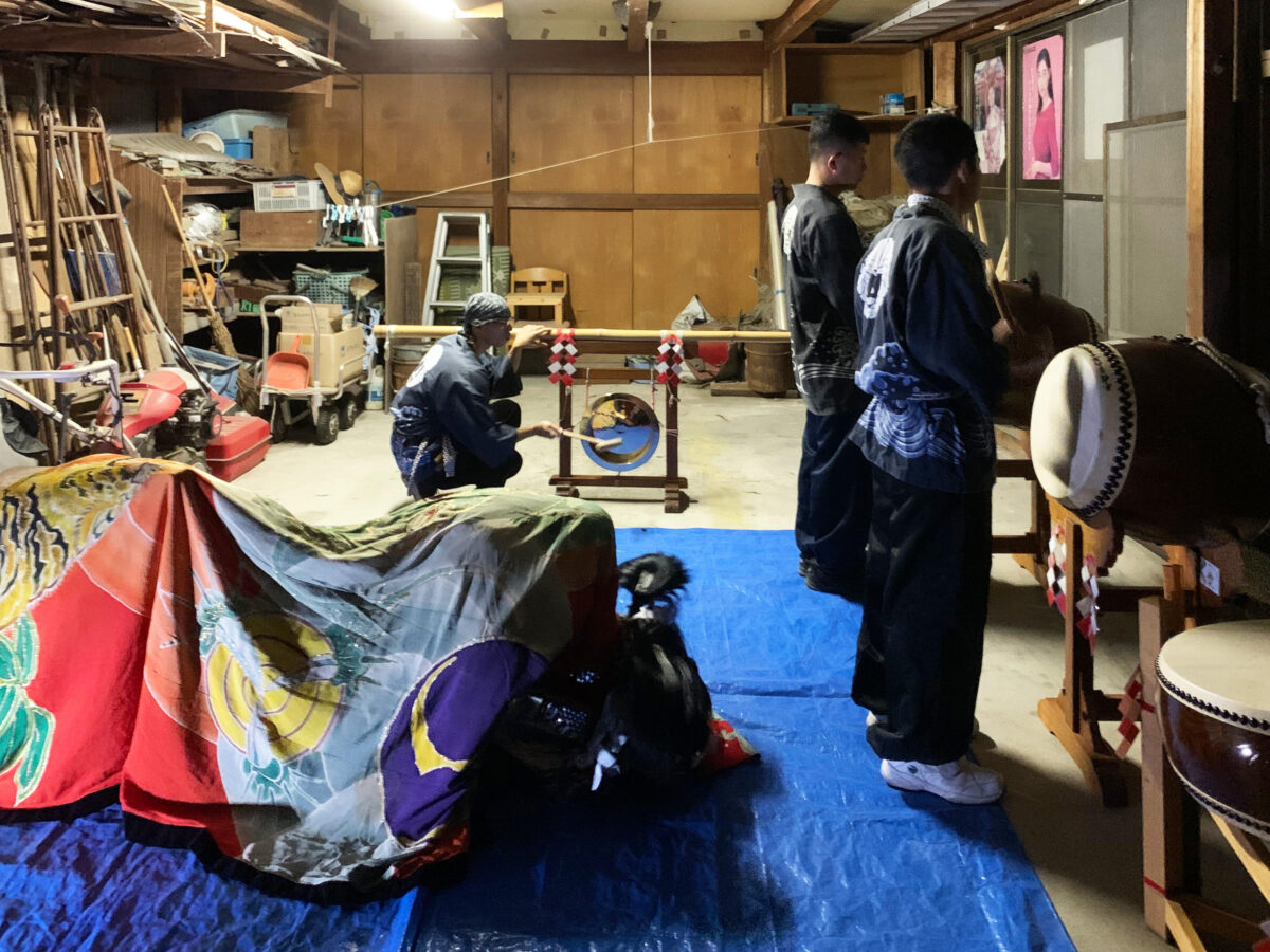 2023年 当屋 秋祭り ヘンド獅子 上小原獅子組