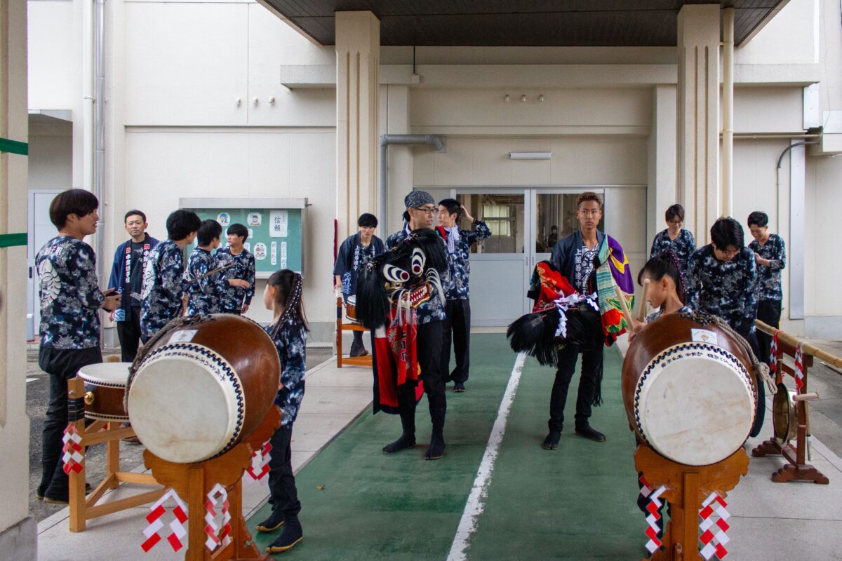 2023年 第39回四箇地区文化祭 演舞1回目 上小原獅子組