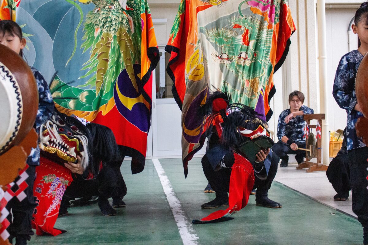 2023年 第39回四箇地区文化祭 演舞1回目 上小原獅子組