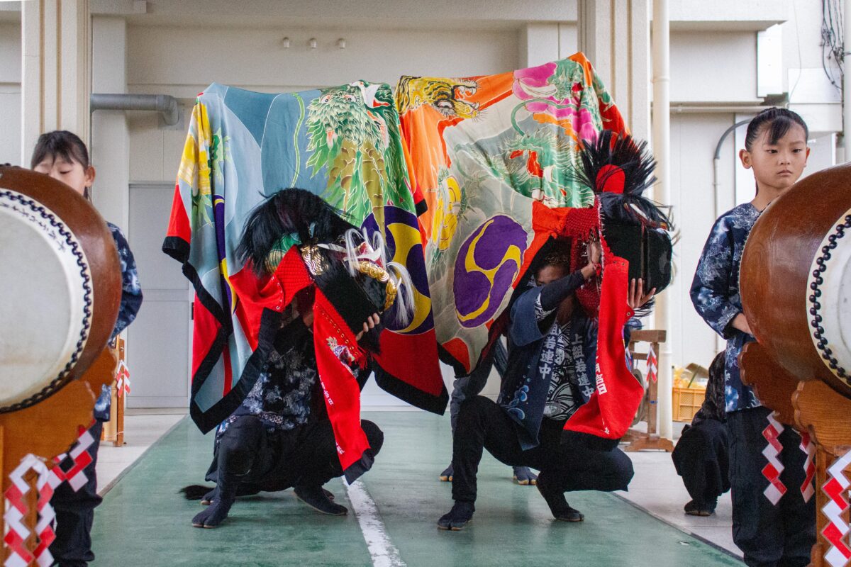 2023年 第39回四箇地区文化祭 演舞1回目 上小原獅子組
