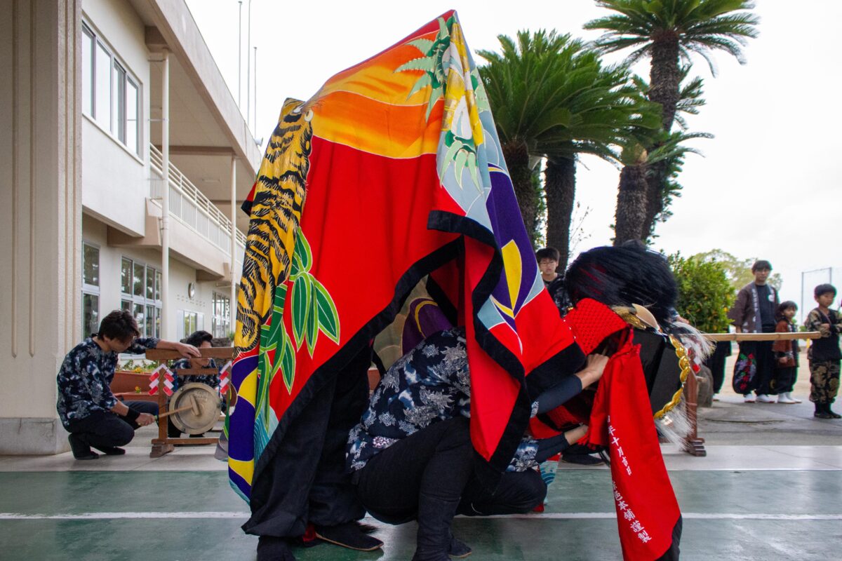 2023年 第39回四箇地区文化祭 演舞1回目 上小原獅子組