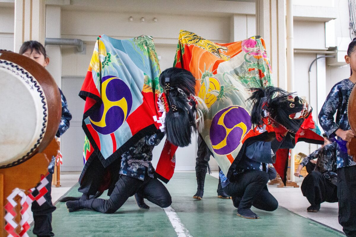 2023年 第39回四箇地区文化祭 演舞1回目 上小原獅子組