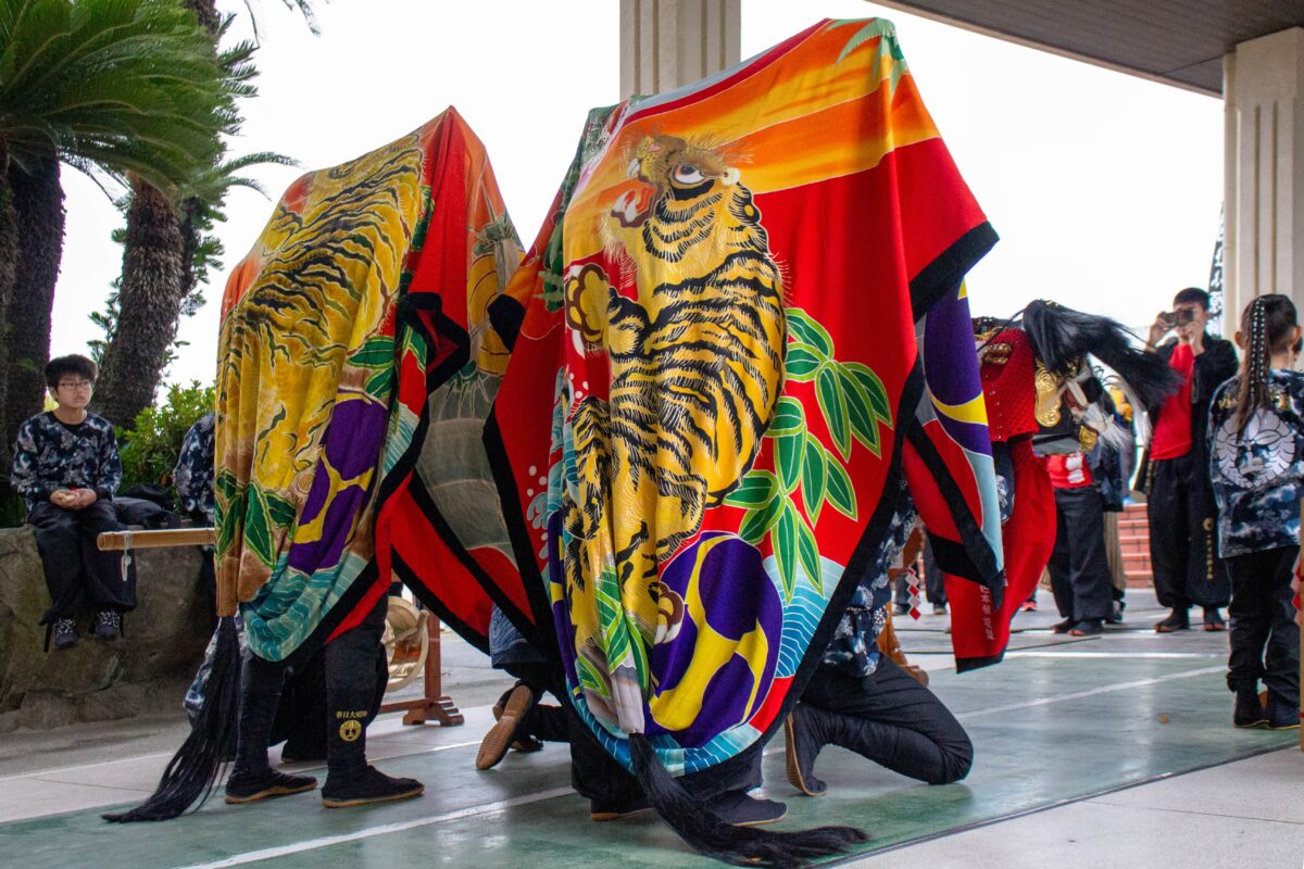 2023年 第39回四箇地区文化祭 演舞1回目 上小原獅子組