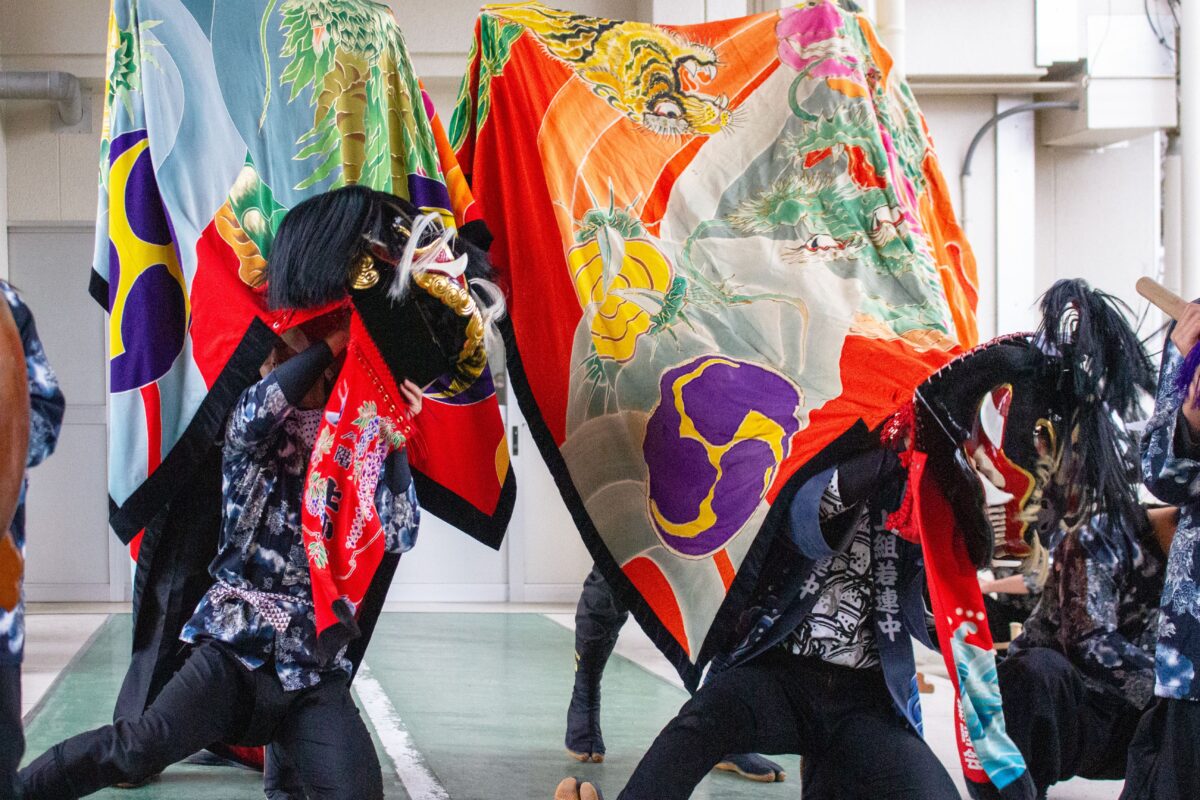 2023年 第39回四箇地区文化祭 演舞1回目 上小原獅子組