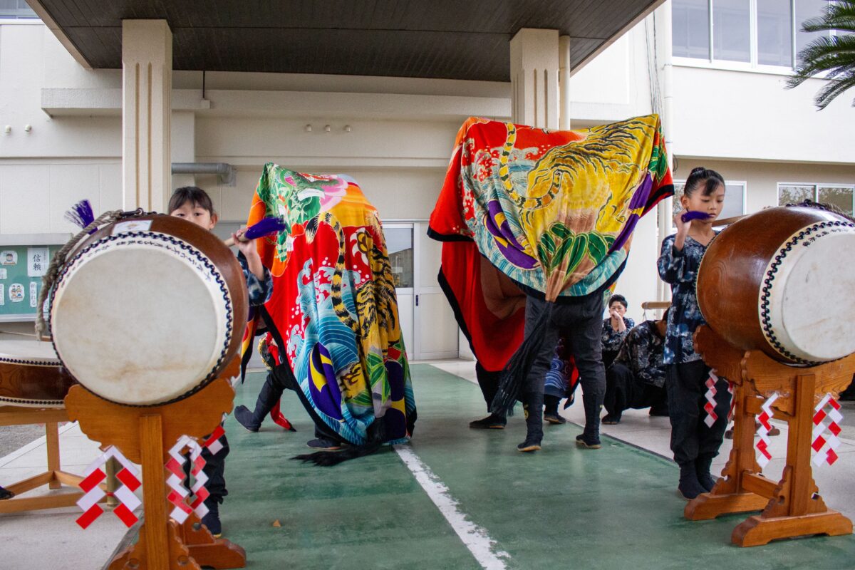 2023年 第39回四箇地区文化祭 演舞1回目 上小原獅子組