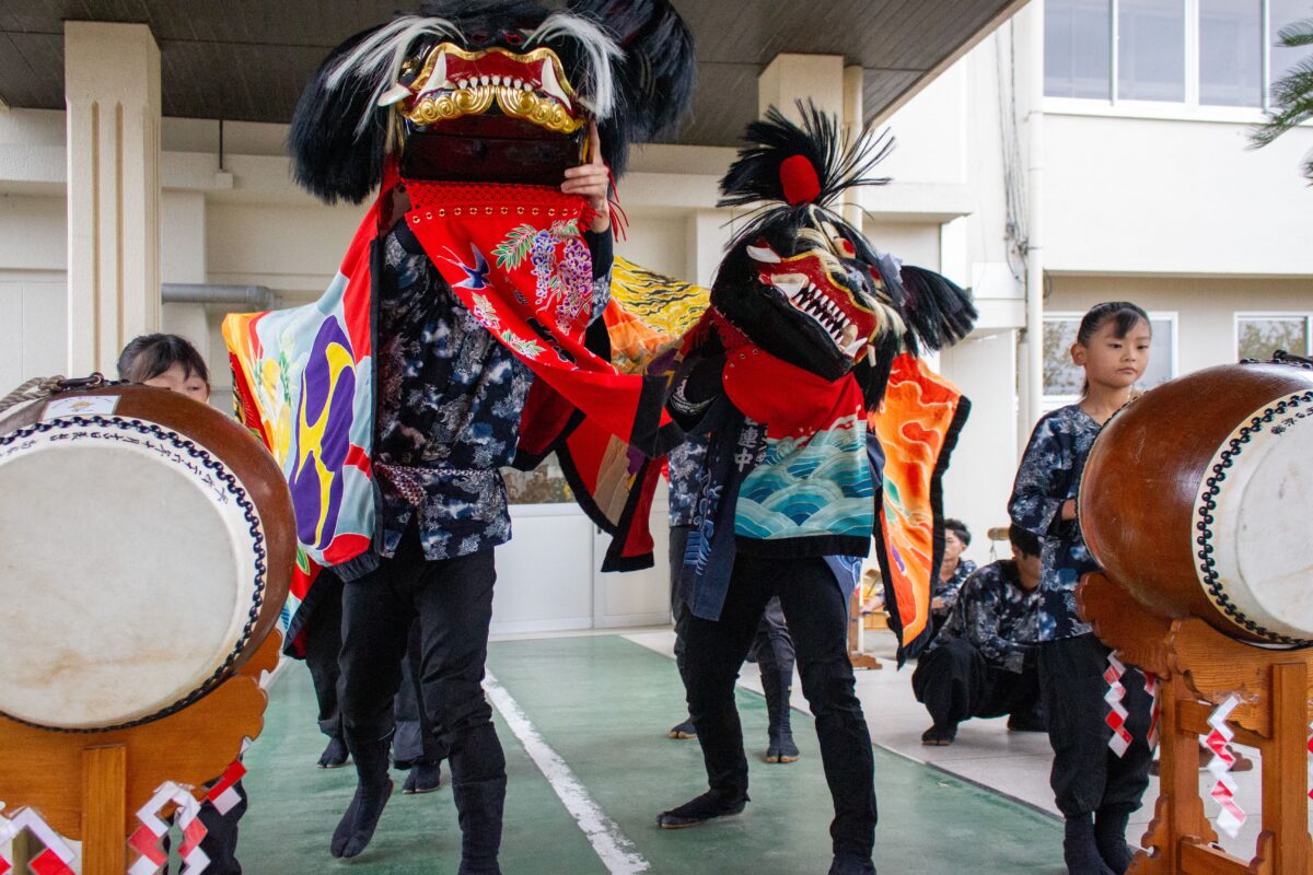 2023年 第39回四箇地区文化祭 演舞1回目 上小原獅子組