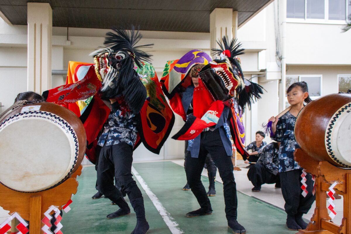 2023年 第39回四箇地区文化祭 演舞1回目 上小原獅子組