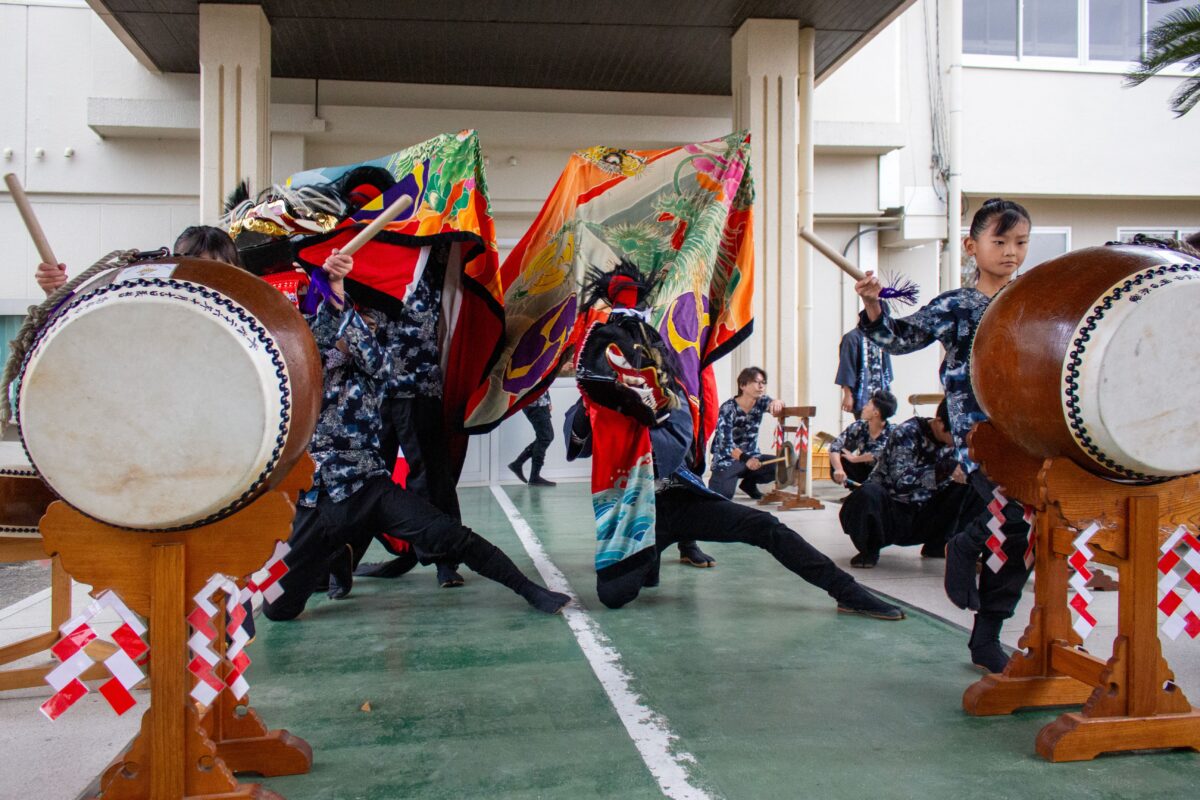 2023年 第39回四箇地区文化祭 演舞1回目 上小原獅子組