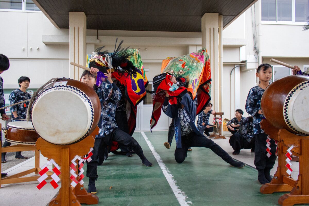 2023年 第39回四箇地区文化祭 演舞1回目 上小原獅子組