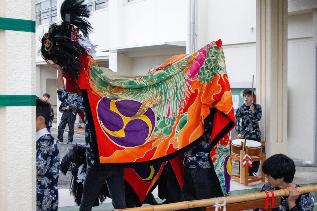 2023年 第39回四箇地区文化祭 演舞1回目 上小原獅子組